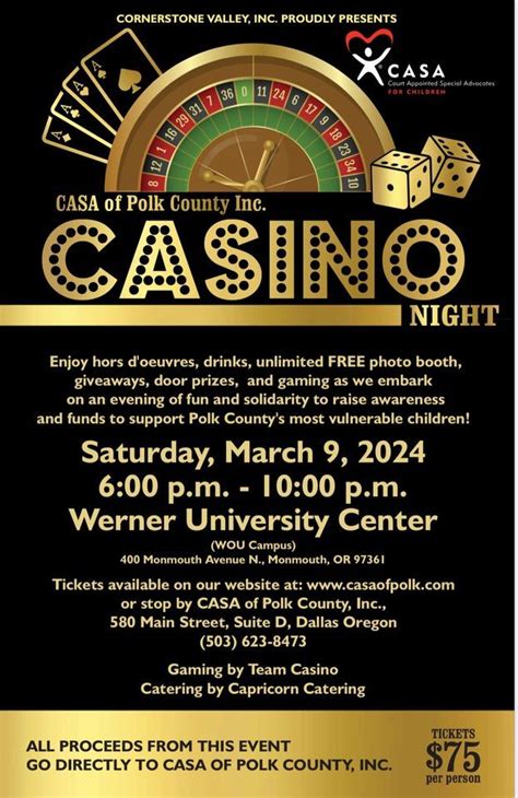 CASA plans annual casino night .